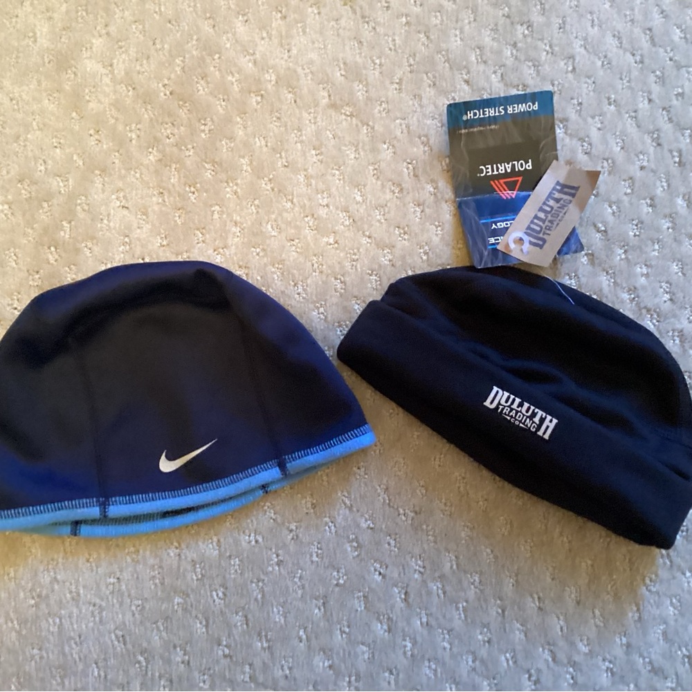 Duluth Trading Co Blue and Black Hats